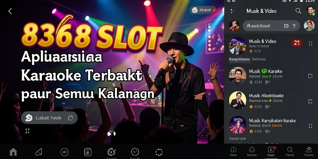 Tampilan antarmuka 8368SLOT yang menarik untuk karaoke.