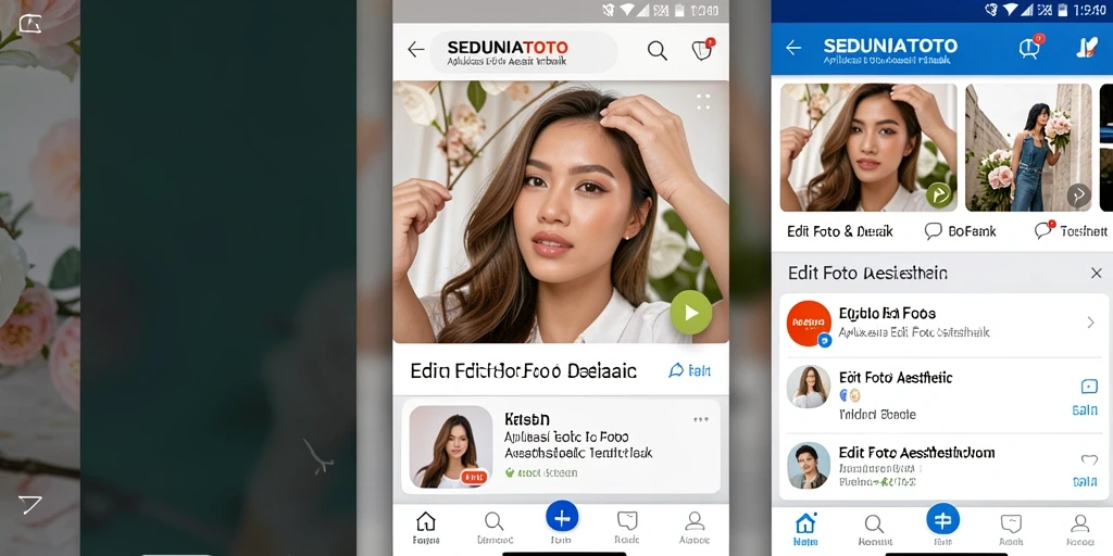 Antarmuka SEDUNIATOTO yang sederhana dan fungsional untuk edit foto.
