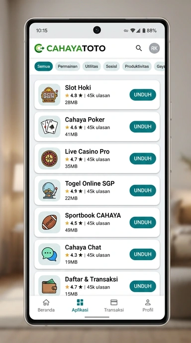 Katalog App Populer & Uji Coba — cahayatoto