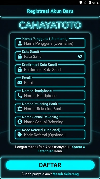 Cara Mudah Buat Akun Baru cahayatoto