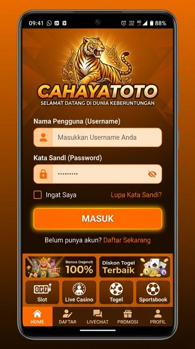 Masuk Akun Cahayatoto untuk Pengguna Android